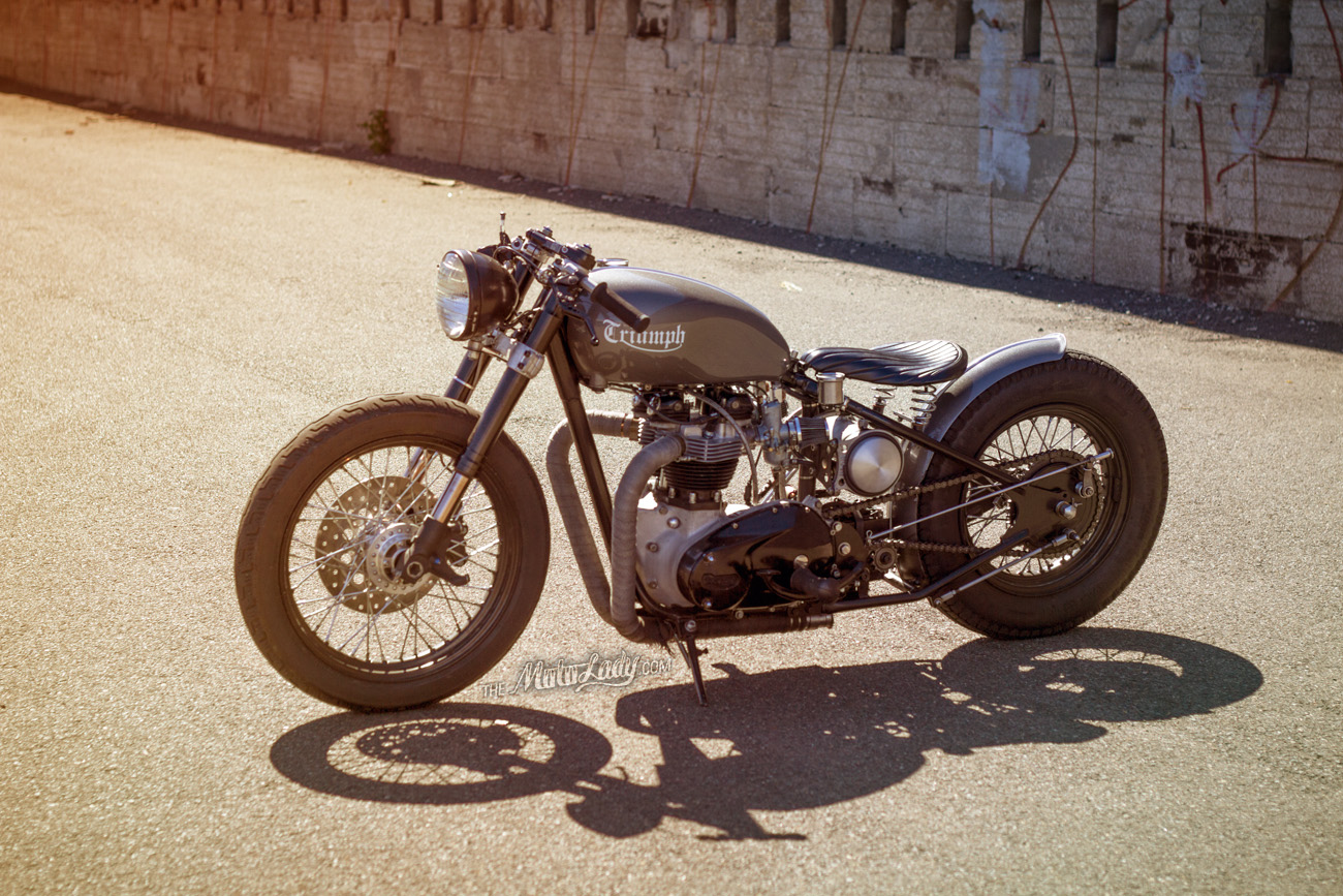 Mitch Sander S 1966 Custom Triumph Bonneville Moto Lady