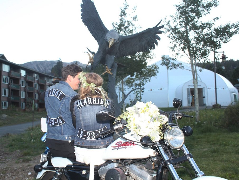 biker wedding