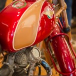Vintage Ducati on display at the Graeter Art Gallery for Building Speed