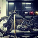 Rob Schuff's vintage BSA. His father was the first owner of this bike.