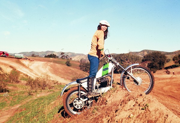 Debbie Evans, Trials Rider, Ossa Motorcycle
