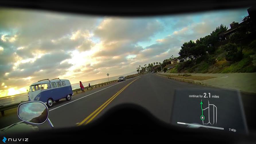 Nuviz: Heads-Up Display for Helmets – Moto Lady