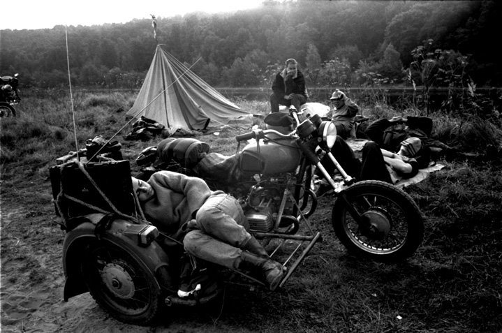 Motorcycle camping - Leigh Ledare