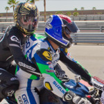 Alicia of MotoLady with Chris Ulrich, AMA Pro Racer