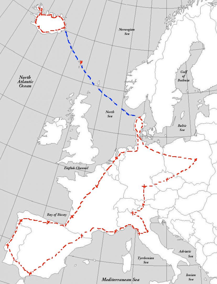 RidingAcrossEurope_map